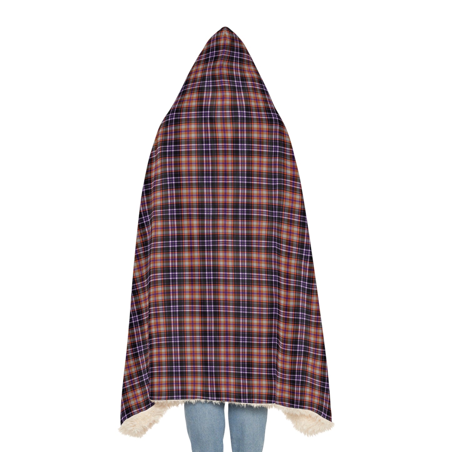 Basic Witch Tartan | Cosy Hooded Tartan Blanket | Original Halloween Design