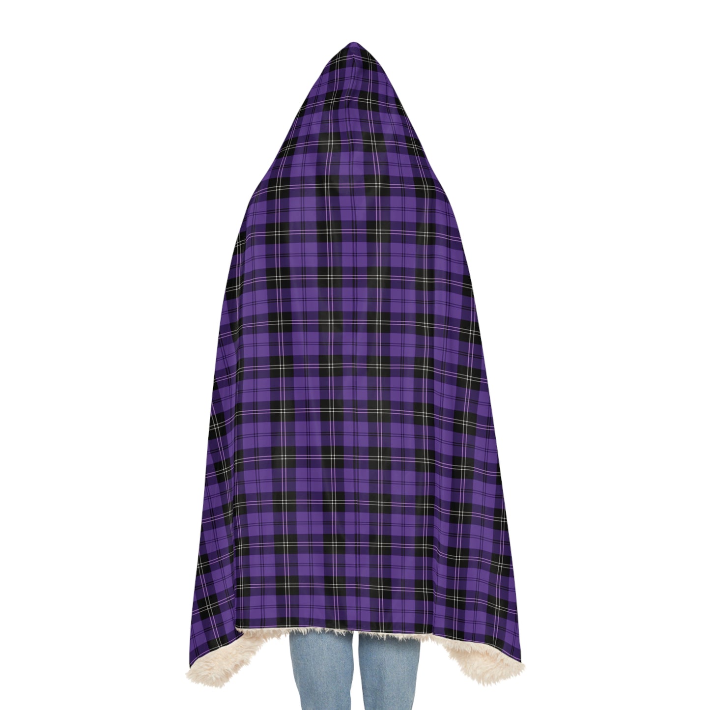 Ramsay Purple Tartan | Cosy Hooded Tartan Blanket