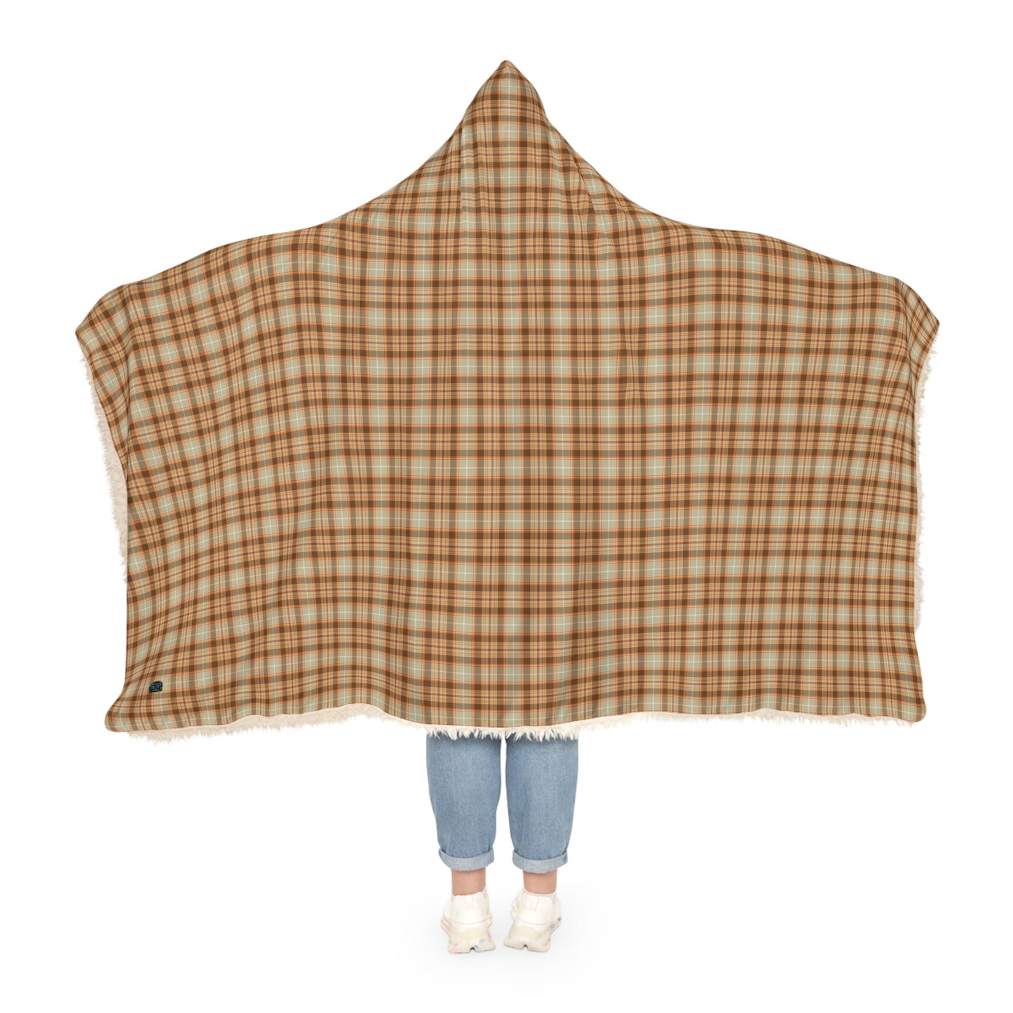 Pumpkin Spiced Latte Tartan | Cosy Hooded Tartan Blanket | Original Fall Design