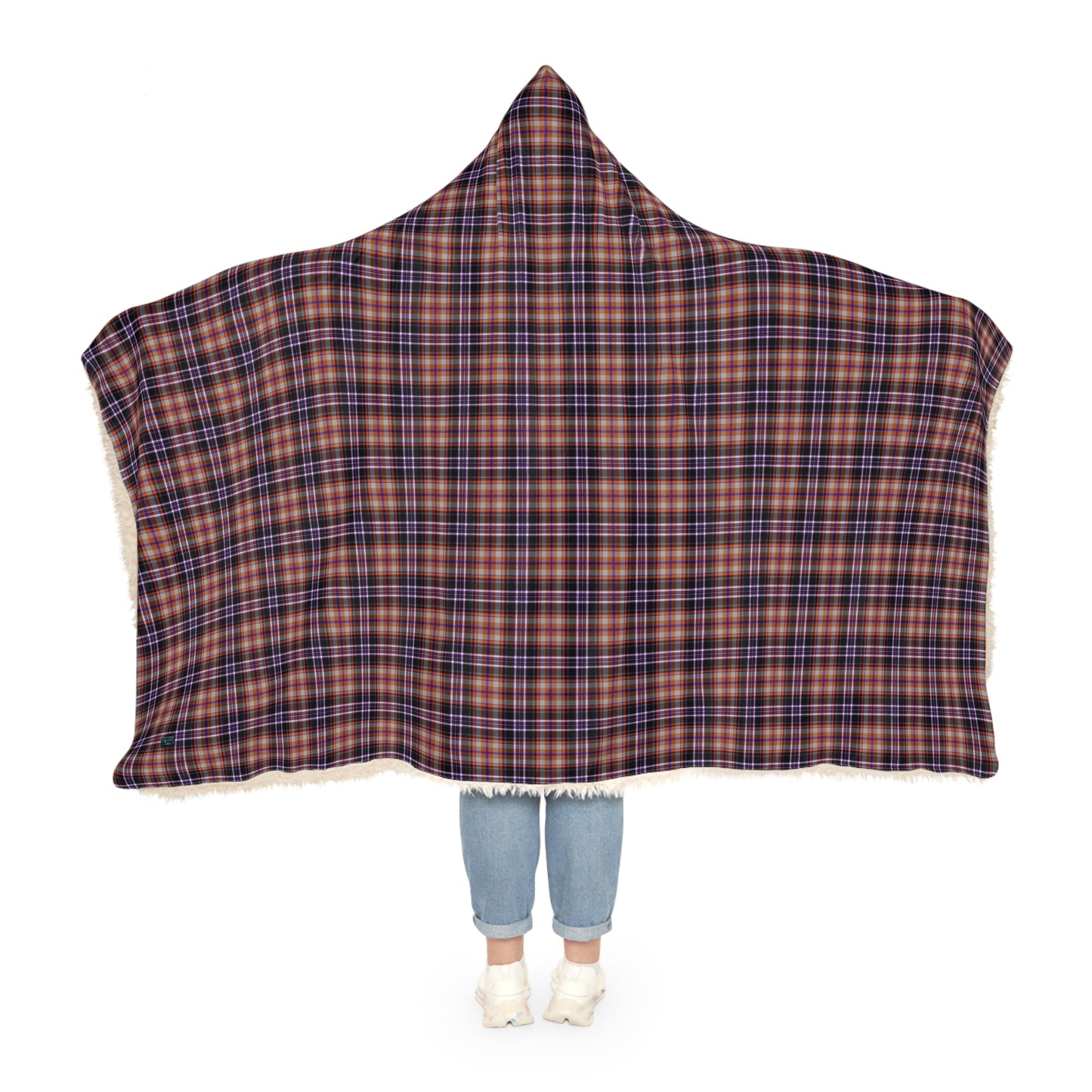 Basic Witch Tartan | Cosy Hooded Tartan Blanket | Original Halloween Design
