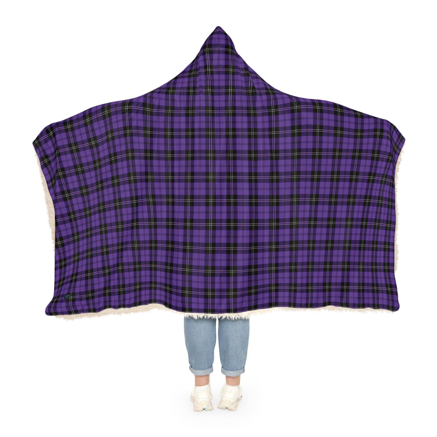 Ramsay Purple Tartan | Cosy Hooded Tartan Blanket