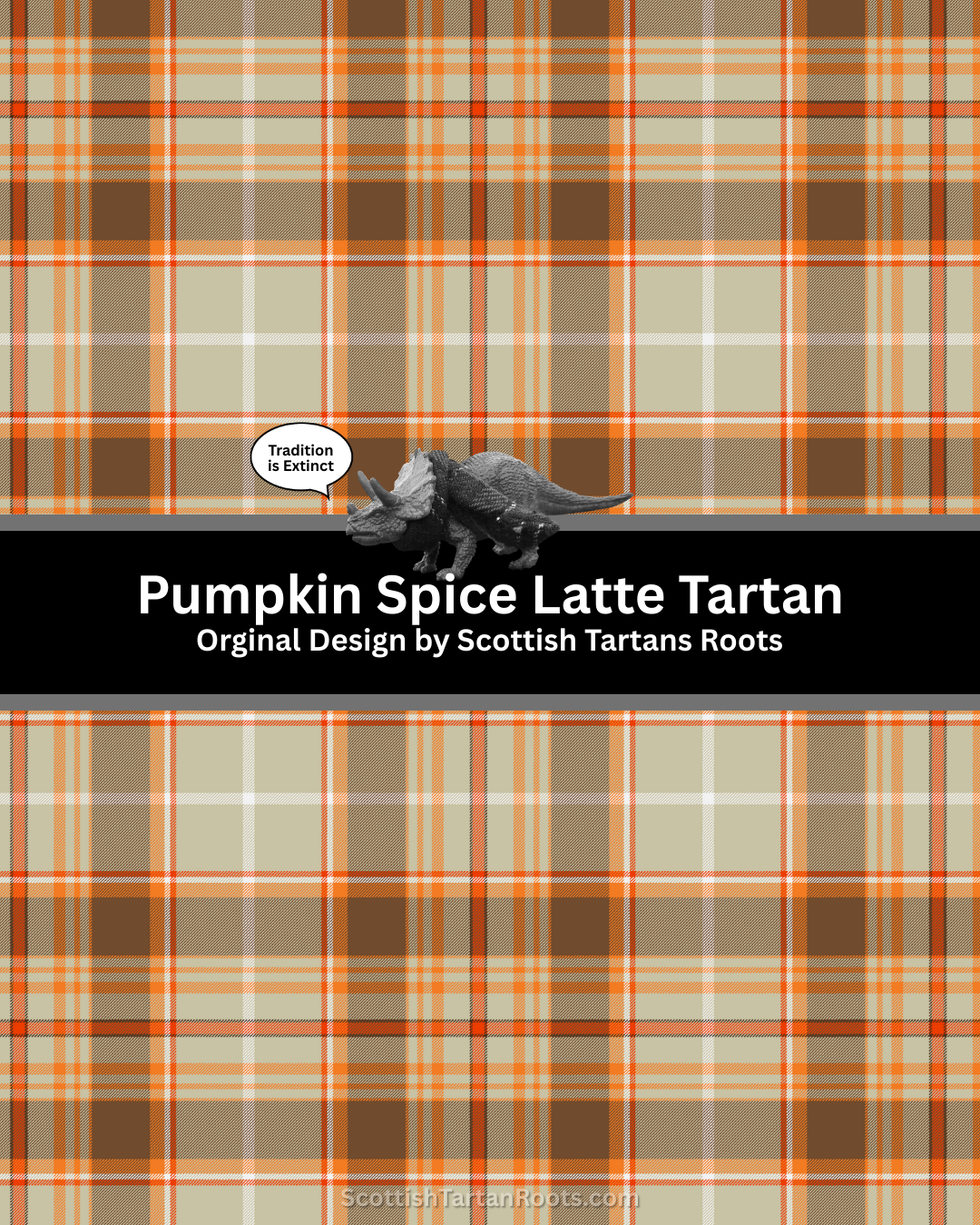 Cosy Tartan Bundle | Pumpkin Spiced Latte Tartan | Original Halloween Design