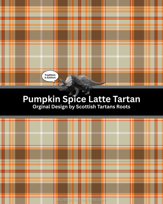 Pumpkin Spiced Latte Tartan | Cosy Hooded Tartan Blanket | Original Fall Design