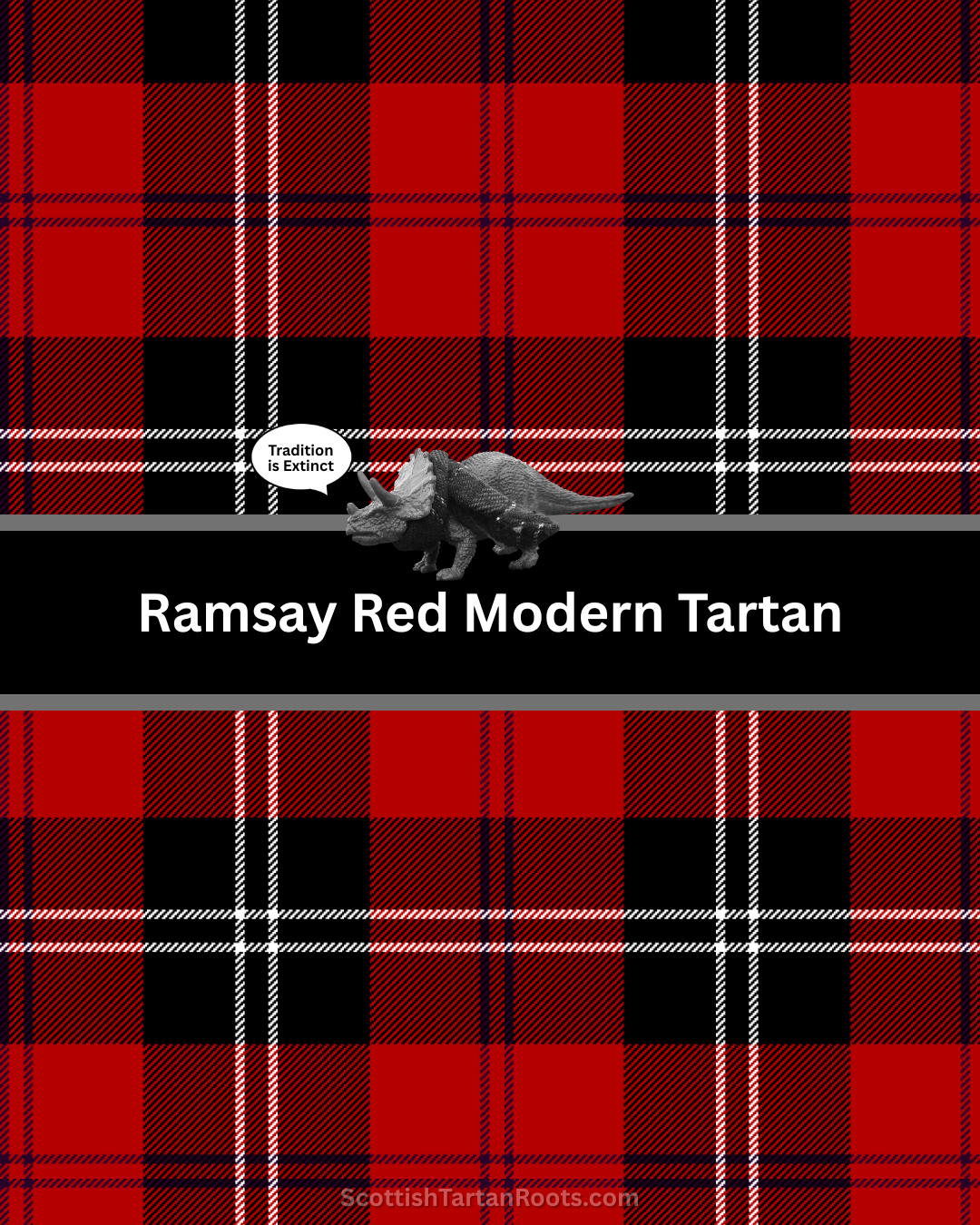Ramsay Red Modern Tartan | Cosy Hooded Tartan Blanket