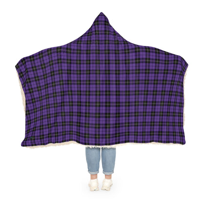 Ramsay Purple Tartan  | Cosy Hooded Tartan Blanket