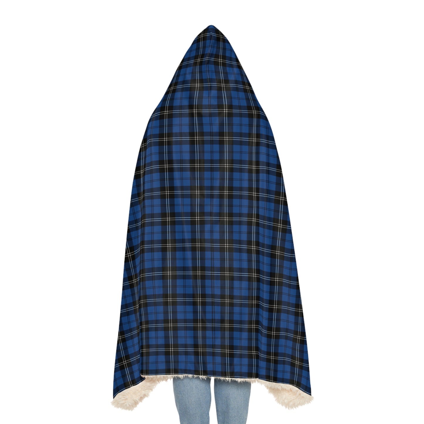 Ramsay Blue Ancient Tartan  | Cosy Hooded Tartan Blanket