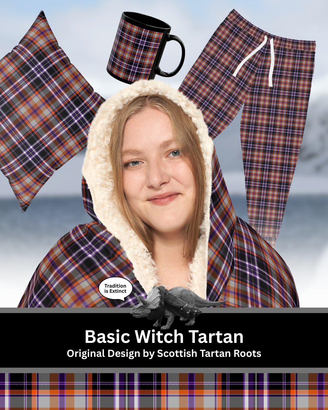 Cosy Tartan Bundle | Basic Witch Tartan | Original Halloween Design