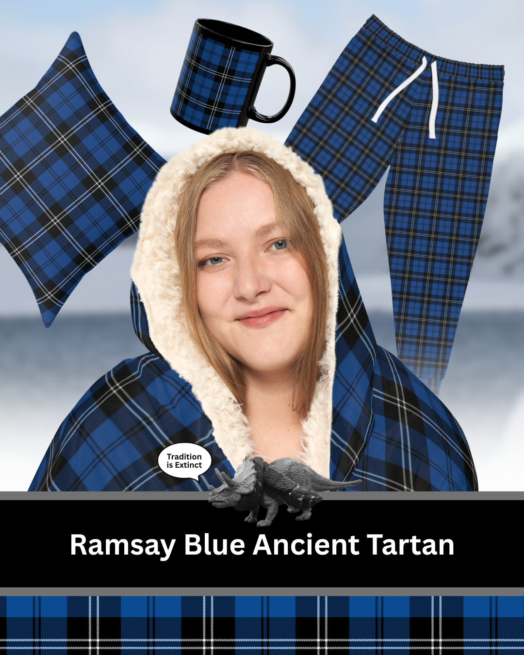 Cosy Tartan Bundle | Ramsay Blue Ancient Tartan