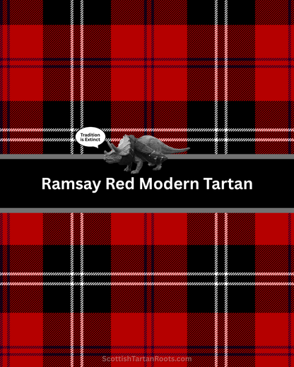 Ramsay Red Modern Tartan  | Cosy Hooded Tartan Blanket